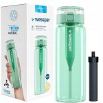Bouteille filtrante wessper activemax clarti en tritan sans bpa 680ml avec filtre � charbon - menthe