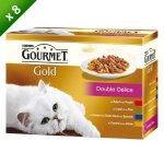 Gourmet gold double d�lice multivari�t�s - pour chat adulte - 12x85 g (x8)