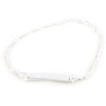 Gourmette argent bambino