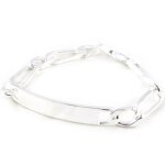 Gourmette homme argent adam figaro