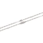 Bracelet - enfant / bb - gourmette - identit - maille figaro - argent massif 925 / 1000 - fabriqu ...