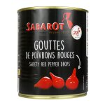Gouttes de poivrons rouges en conserve de 325g sabarot
