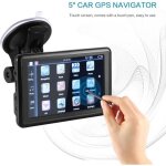 Gps auto voiture 5 pouces ecran tactile navigation gps nav 8gb rom transmetteur de fm de soutien des ...