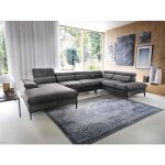 Grand canapé dangle gauche panoramique convertible en velours gris anthracite sepina de pascal morabito ... Grand canapé dangle gauche panoramique convertible en velours gris anthracite sepina de pascal morabito ...