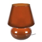 Grand champignon - lampe  poser champignon verre marron abat - jour: abstract verre marron 1 ampoule ...