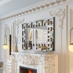 Grand miroir mural d�coration salon miroir d�co murale rectangulaire pour chambre salle de bain 100x70cm ...