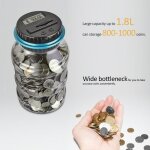 Grand numérique numérique comptant Économiser de largent boîte jar banque lcd affichage pièces Économies ... Grand numérique numérique comptant Économiser de largent boîte jar banque lcd affichage pièces Économies ...