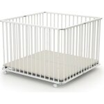 Webaby parc bb pliant en bois blanc - 100x100