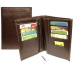Grand portefeuille homme 3 volets avec 8 cartes identit carte grise permis et porte monnaie zipp en ...