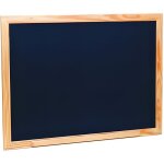 Tres grand tableau noir en bois avec plumier 88 x 66 cm - ardoise murale a craie enfant - jeu creatif ...