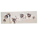 Tableau orchidee peint � la main 50x150cm d�coration murale art contemporain ambiance �pur�e peinture ...