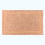 Grand tapis de bain en coton 70 x 120 cm - p�che