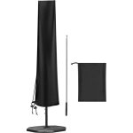 Grande housse de parasol droit pour jardin 2m 3m 4m 210d robuste oxford h190 x 30 / 50cm imperm�able ...