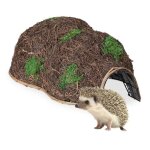 Relaxdays niche pour hrisson en paille abri dhiver  poser dans le jardin refuge hlp : 21 x 32 x 48 ...