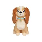 Grande peluche disney : chien miss lady 45 cm - doudou licence enfant - la belle et le clochard