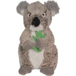 Grande peluche : koala sam gris et blanc assis 60cm - peluche geante nicotoy