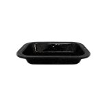 Graniteware - plat � four rectangulaire en acier �maill� - noir