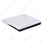 Graveur dvd externe - td� - usb 3. 0 - portable - blanc - universel