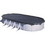 Gre - b�che dhivernage pour piscine tubulaire hors - sol ovale 73 x 375 m - 180g / m� en poly�thyl�ne ...
