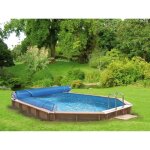 Gre enrouleur de bches luxe pour piscines hors - sol de 244m  632m de largeur