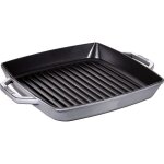 Gril en fonte - staub - 33 cm - gris graphite - poignées ergonomiques - compatible induction Gril en fonte - staub - 33 cm - gris graphite - poignées ergonomiques - compatible induction