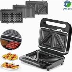 Grill électrique 3en1 xxl 1000w sans bpa appareil à sandwichs viandes grill gaufrier 3 grils appareil ... Grill électrique 3en1 xxl 1000w sans bpa appareil à sandwichs viandes grill gaufrier 3 grils appareil ...