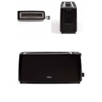 Grill pain baguettes 900w noir large fente 7 positions ejection automatique