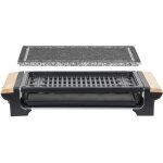 Grill et pierre � cuire 2 en 1 hkoenig - rp320 - jusqu� 8 personnes - temp�rature r�glable - 1400 w