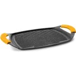 Grill plancha - ibili - mod�le basic stone - fonte daluminium - antiadh�sif fa�on pierre - 47x29 cm
