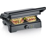 Grill severin - kg2391 - surface de cuisson 28x17cm - ouverture 180°c - 1800w Grill severin - kg2391 - surface de cuisson 28x17cm - ouverture 180°c - 1800w