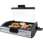 Grill de table bbq steba 064900 vg200 - grande surface de cuisson 40 x 29 cm - noir et verre Grill de table bbq steba 064900 vg200 - grande surface de cuisson 40 x 29 cm - noir et verre