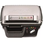 Grill tefal gc 450 b 32 - puissance 2000 w - 2 positions (gril et barbecue) - thermostat ajustable