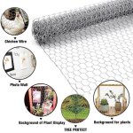 Grillage à poule - unho - 1m x 25m - fer avec revêtement de zinc - argent - multifonctionnel Grillage à poule - unho - 1m x 25m - fer avec revêtement de zinc - argent - multifonctionnel