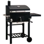 Grillchef barbecue chariot foyer coulissant  charbon de bois
