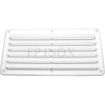 Grille a�ration rectangulaire en plastique 260 x 125 mm blanche