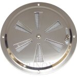 Grille da�ration ronde r�glable 151mm avec moustiquaire inox 316 - a4