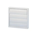 Grille da�ration blanche �100 � volet pour s�che - linge ou vmc