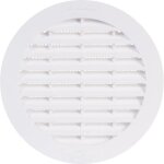 Grille da�ration ronde - girpi - � 123 mm - avec moustiquaire