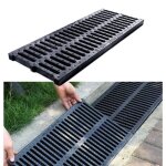 Grille de drainage couvercle de regard caniveau extérieur système de drainage pour terrasse piscine jardin ... Grille de drainage couvercle de regard caniveau extérieur système de drainage pour terrasse piscine jardin ...