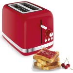 Grille - pain 2 fentes moulinex soleil - thermostat 7 positions - rchauffage - dconglation - rouge ...