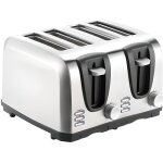Grille - pain 4 tranches - rosenstein & sohne - 1300 w - fonction dconglation