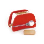 Grille - pain en bois - new classic toys - rouge - 2 tranches - dimensions 20x12. 5x10 cm Grille - pain en bois - new classic toys - rouge - 2 tranches - dimensions 20x12. 5x10 cm