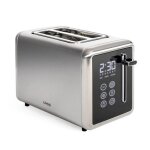 Grille - pain digital dod205 livoo 2 fentes larges 35 cm 850 w panneau de contrle tactile gris