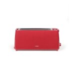Grille - pain fente longue - livoo - dod168rc - rouge chili