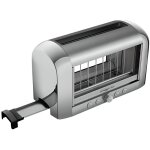 Grille - pain magimix 11538 vision chrome - 8 niveaux de dorage - double paroi verre - 1450w