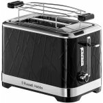Grille - pain - russell hobbs - structure noir - 1500 w - fentes extra larges - technologie lift?n look ...