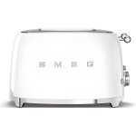 Grille - pain smeg 4 tranches - années 50 - blanc - 2000w Grille - pain smeg 4 tranches - années 50 - blanc - 2000w