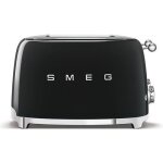 Grille - pain smeg 4 tranches - ann�es 50 - noir - 2000w