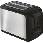 Grille - pain tefal express - 2 tranches - noir - inox - 850 w