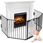 Grille de protection pour chemine naizy - 300 cm - sans perage - noir